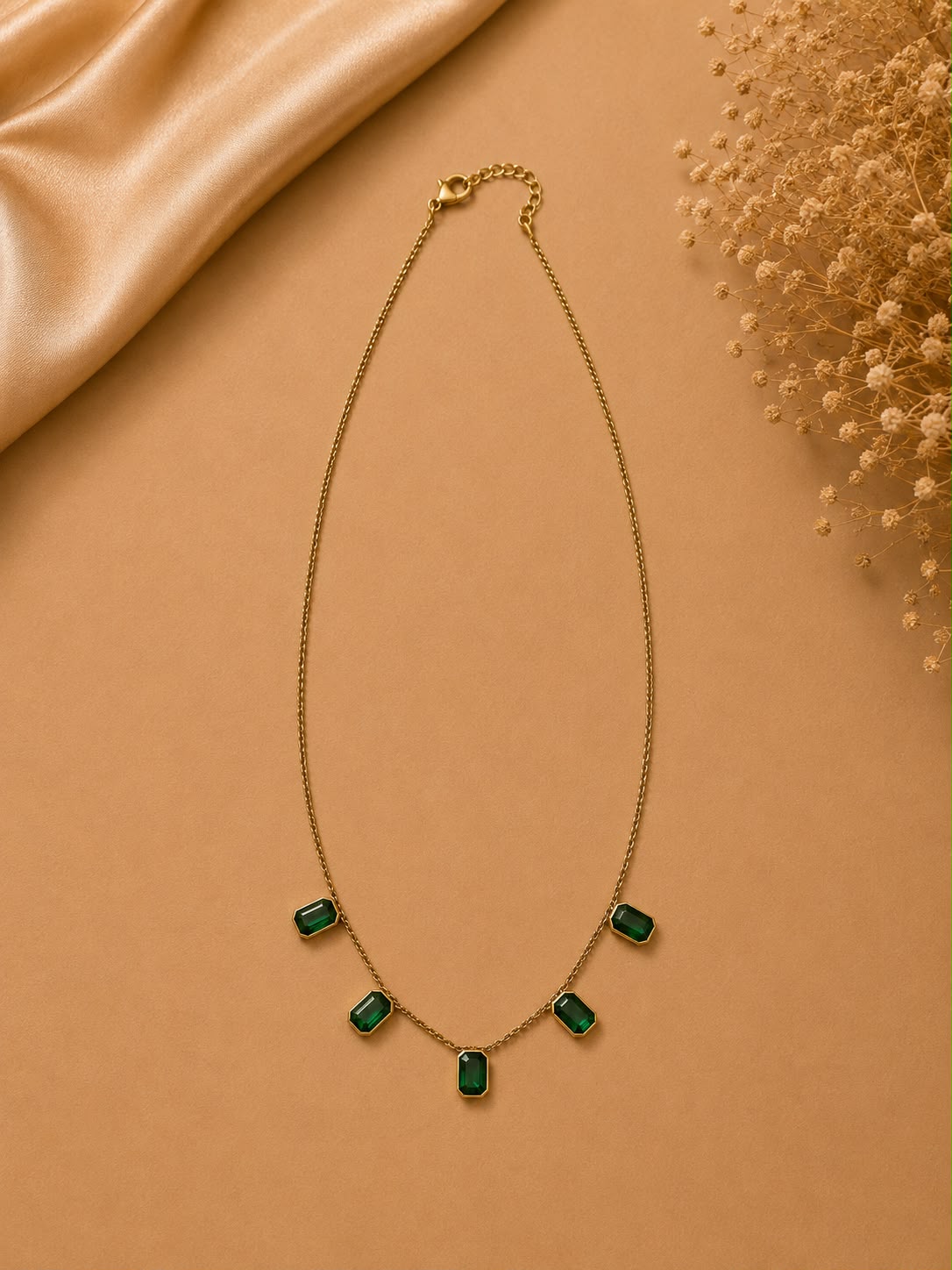 Emerald Cascade Necklace