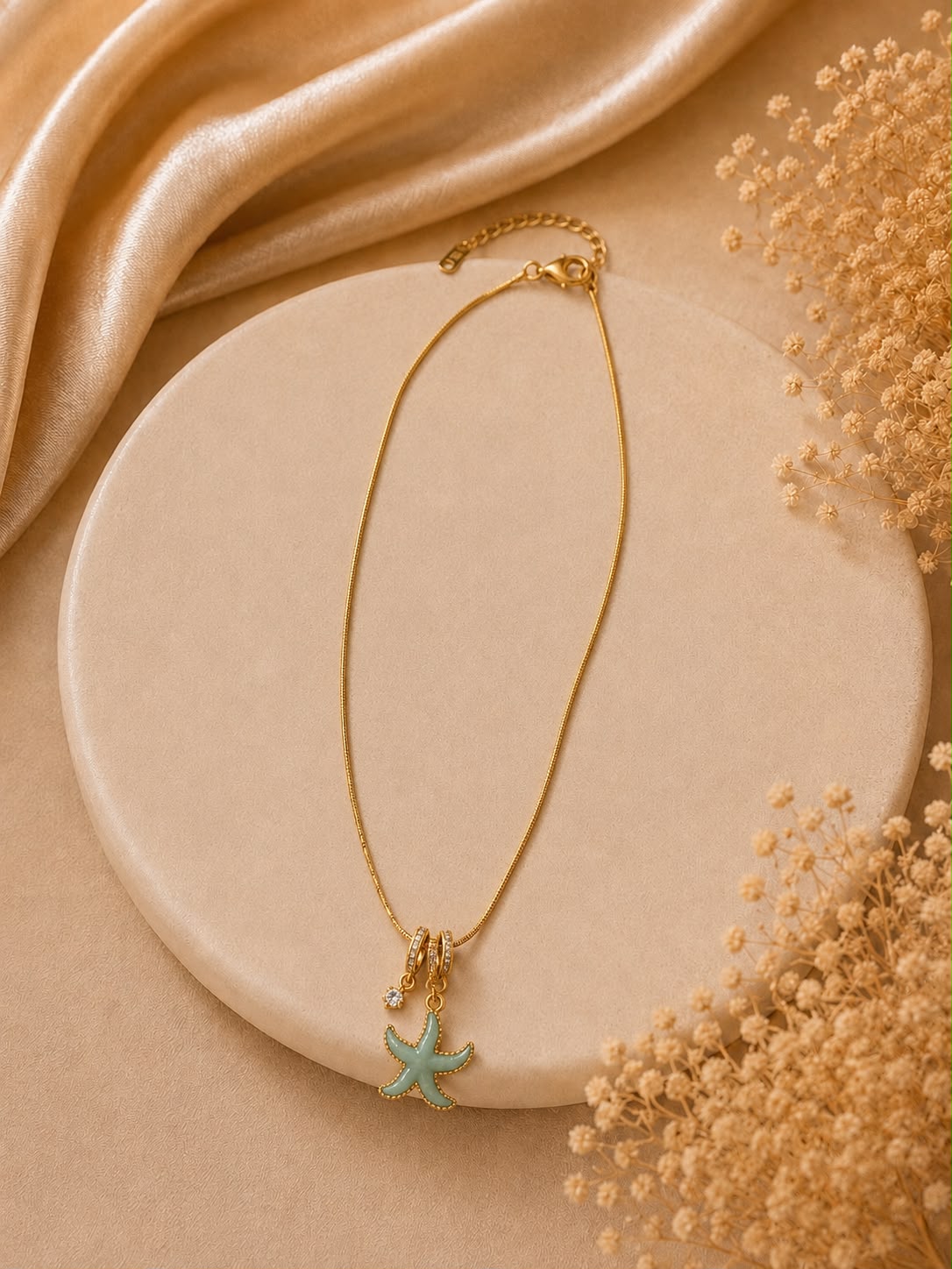 Seafoam Star Necklace
