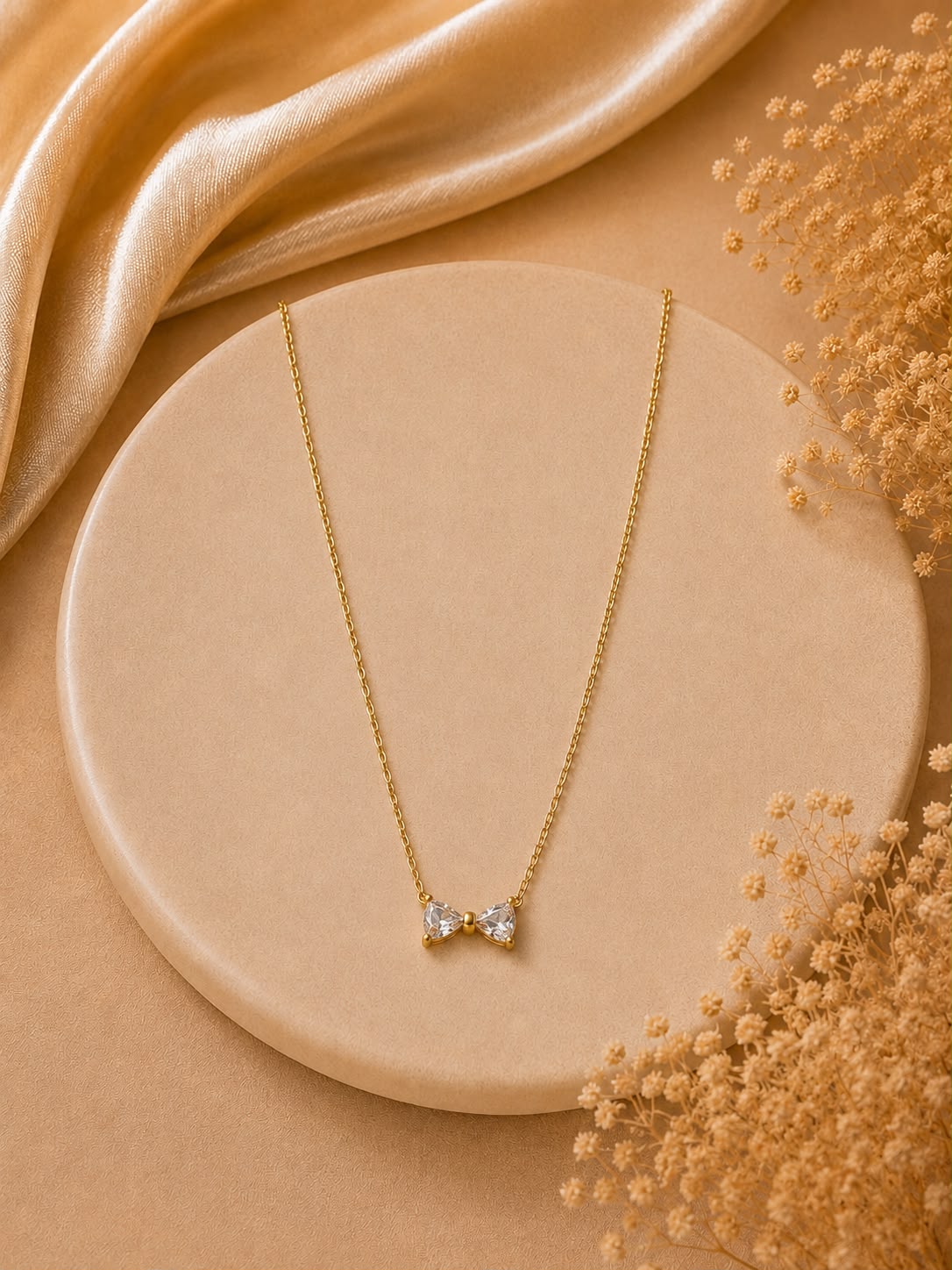 Crystal Bow Necklace