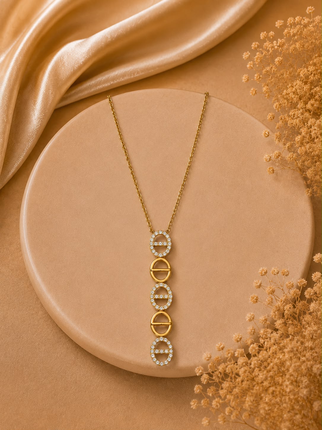 Halo Cascade Necklace