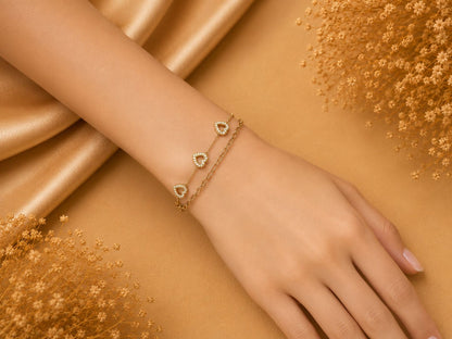 Trinity Heart Bracelet