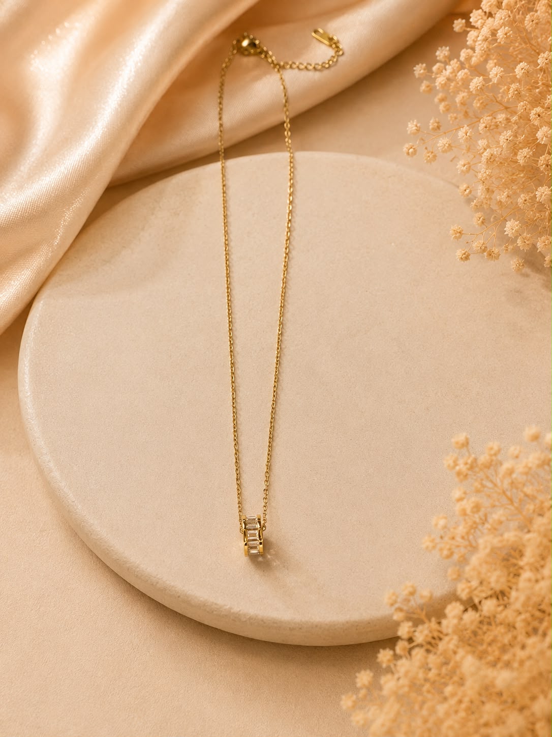 Luna Baguette Necklace