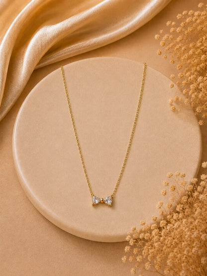 Crystal Bow Necklace