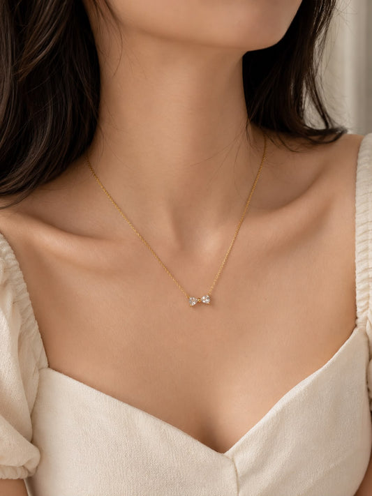 Crystal Bow Necklace
