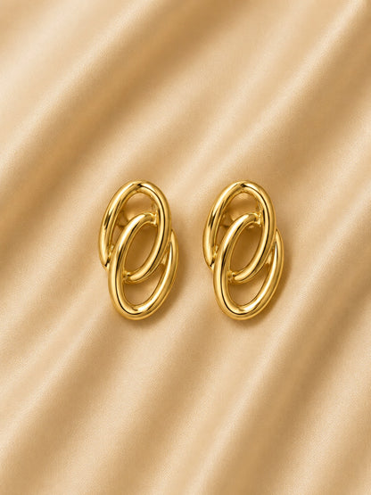 Golden Link Luxe Earrings