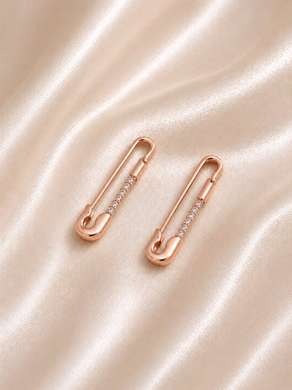 Xuping Golden Spark Pin Earrings