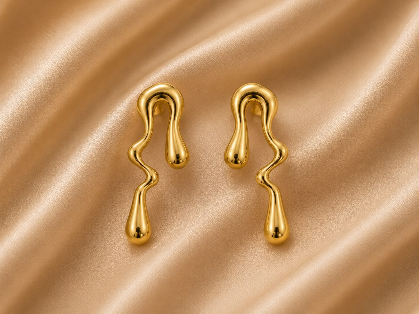 Molten Wave Earrings