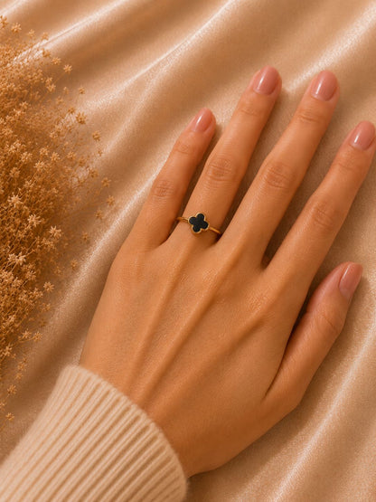 Clover Charm Ring