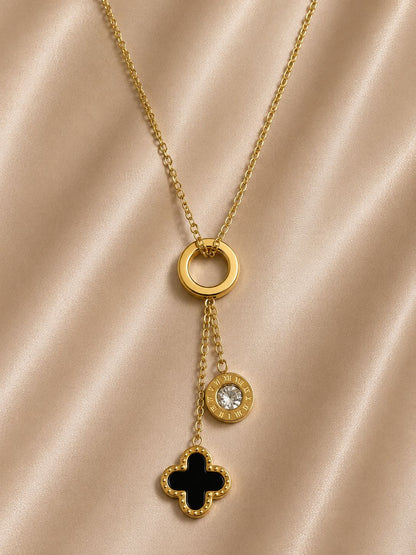 Eternal Time Clover Necklace