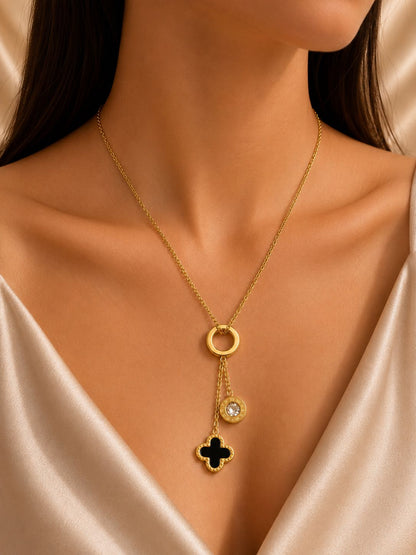 Eternal Time Clover Necklace